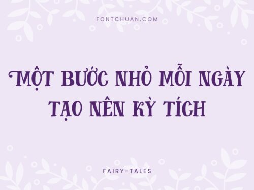 Font iCiel Fairy Tales Việt Hóa