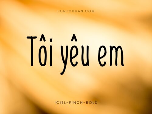 Font iCiel Finch Việt Hóa