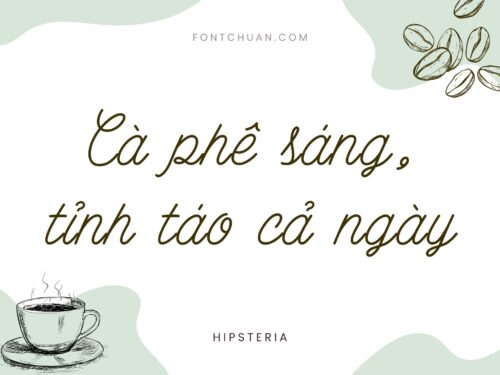 Font iCiel Hipsteria Việt Hóa