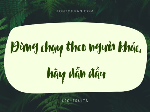 Font iCiel Les Fruits Việt Hóa