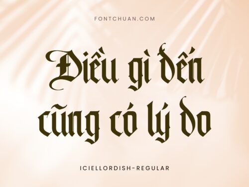 Font iCiel Lordish Việt Hóa