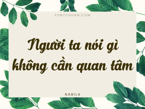 Font iCiel Nabila Việt Hóa