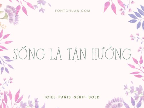 Font iCiel Paris Serif Bold Việt Hóa
