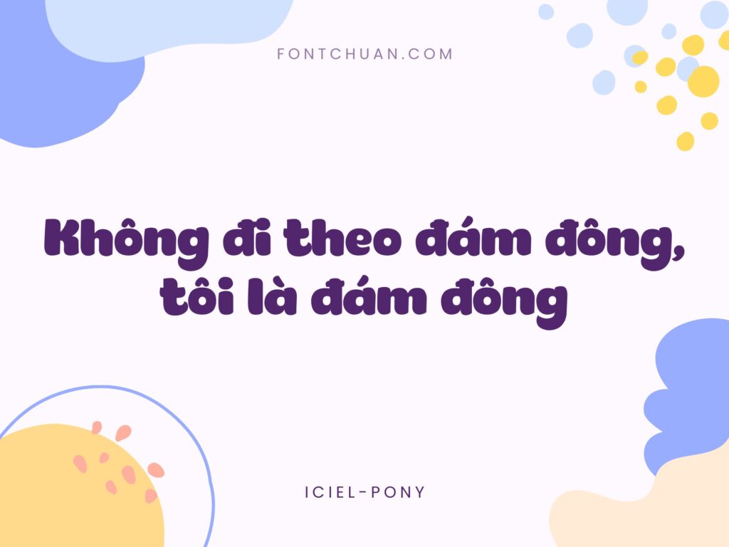 Font iCiel Pony Việt Hóa