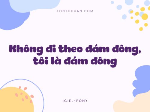 Font iCiel Pony Việt Hóa