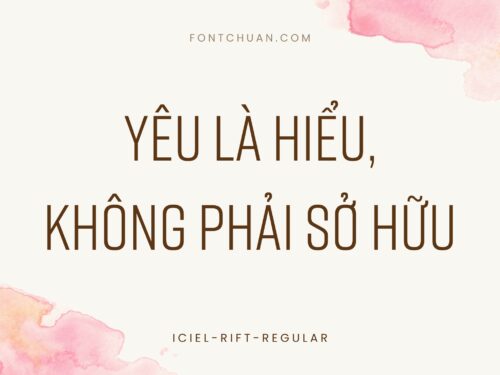 Font iCiel Rift Regular Việt Hóa