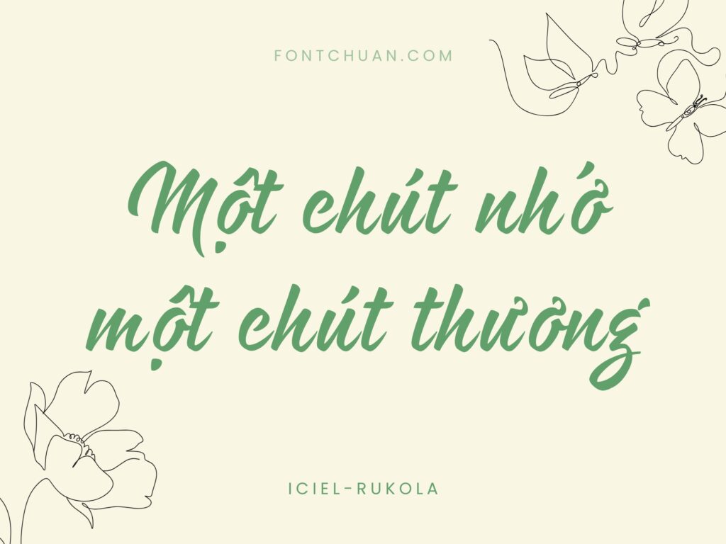 Font iCiel Rukola Việt Hóa