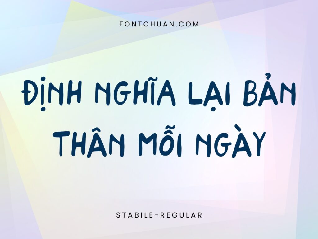 Font iCiel Stabile Việt Hóa