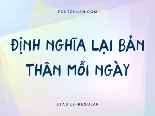 Font iCiel Stabile Việt Hóa