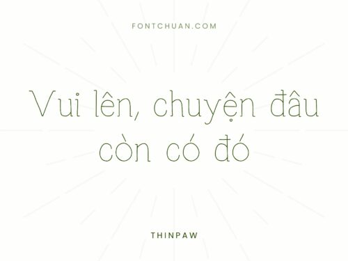 Font iCiel Thinpaw Việt Hóa