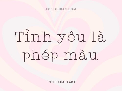 Font LNTH Limetart Việt Hóa