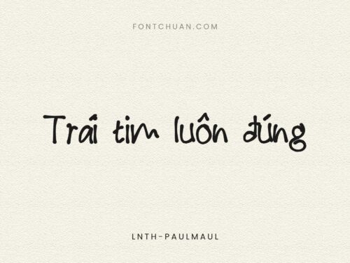 Font LNTH Paulmaul Việt Hóa