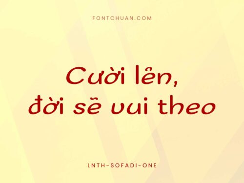 Font LNTH Sofadi One Việt Hóa