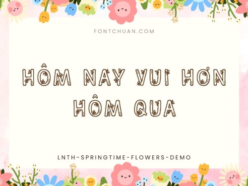 Font LNTH Springtime Flowers Việt Hóa