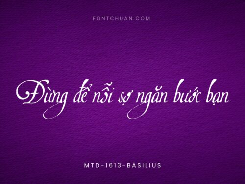 Font MTD 1613 Basilius Việt Hóa