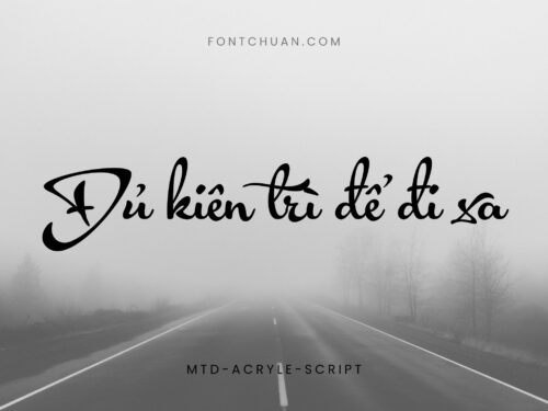 Font MTD Acryle Script Việt Hóa
