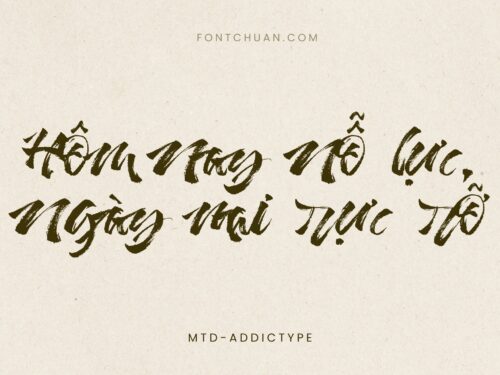 Font MTD Addictype Việt Hóa