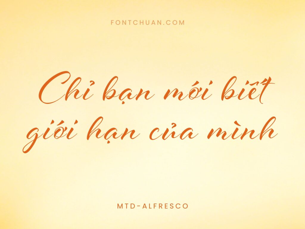 Font MTD Aifresco Việt Hóa