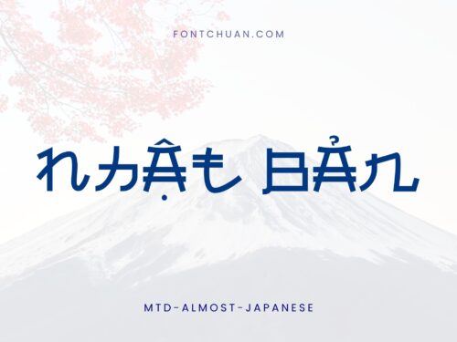 Font MTD Almost Japanese Việt Hóa