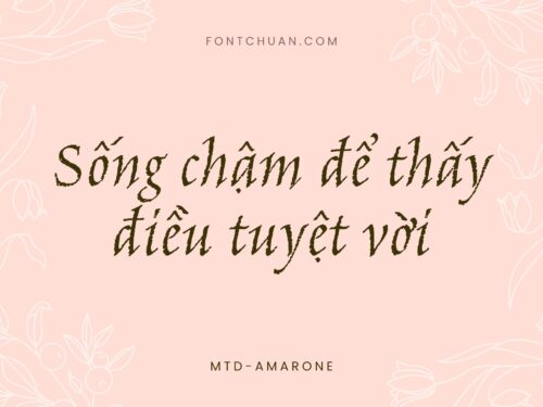Font MTD Amarone Việt Hóa