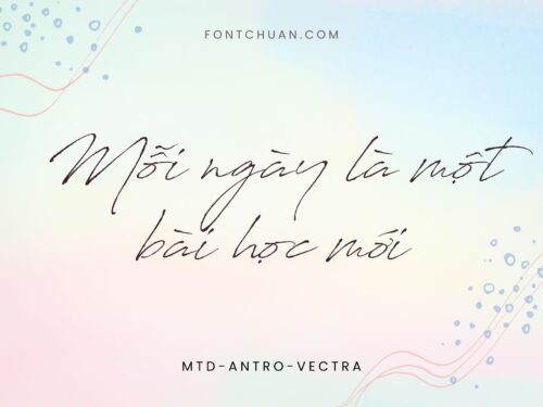 Font MTD Antro Vectra Việt Hóa