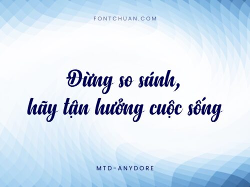 Font MTD Anydore Việt Hóa