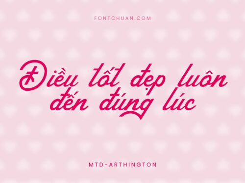 Font MTD Arthington Việt Hóa