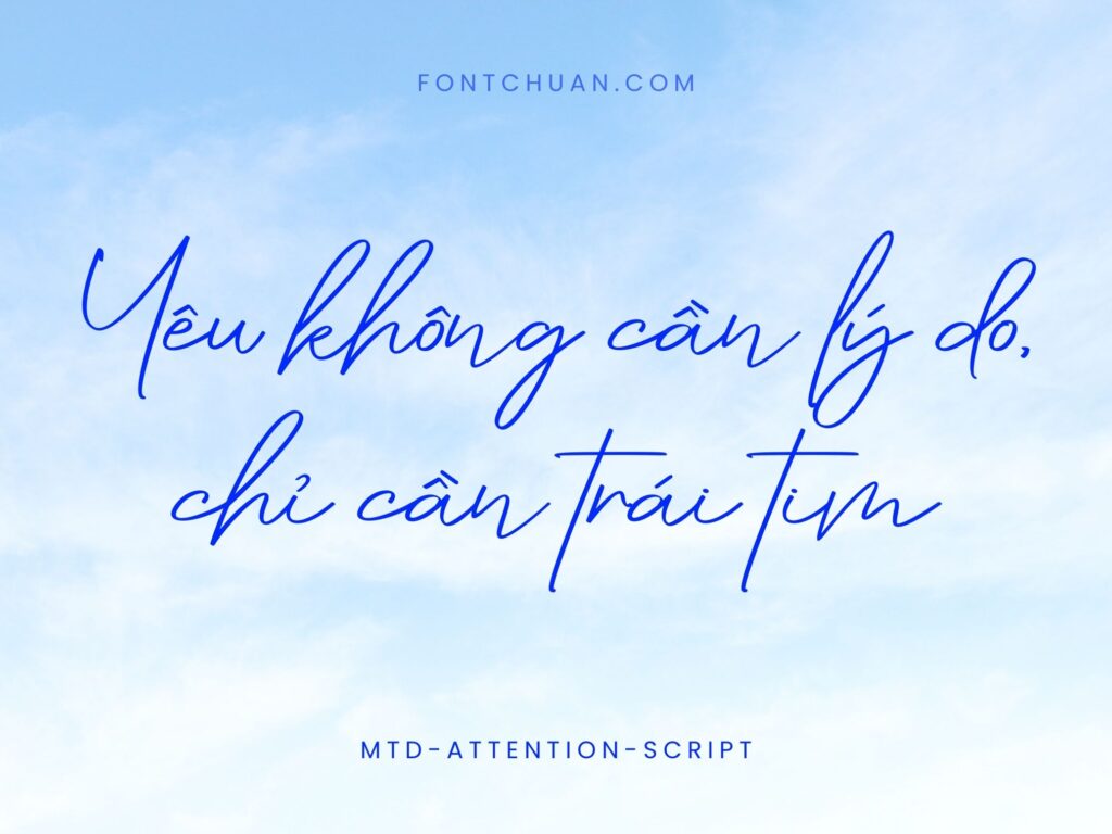 Font MTD Attention Việt Hóa