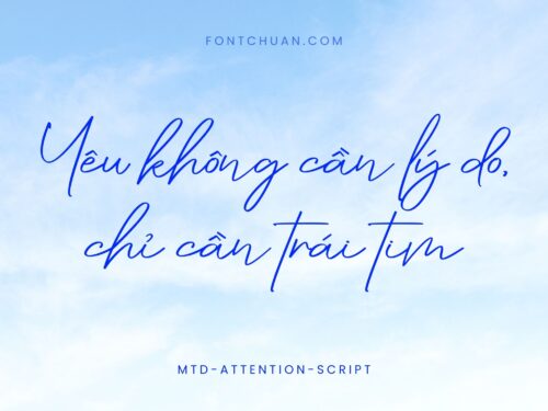 Font MTD Attention Việt Hóa