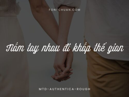 Font MTD Authentica Rough Việt Hóa