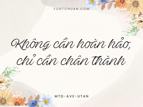 Font MTD Ave Utan Việt Hóa