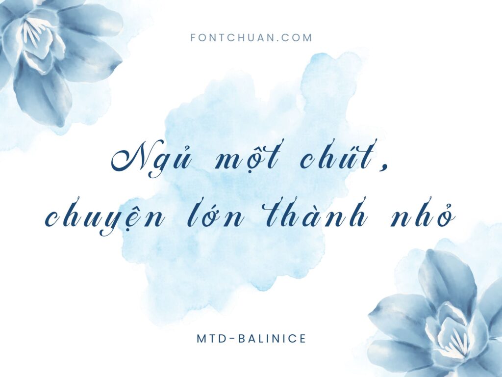 Font MTD Balinice Việt Hóa