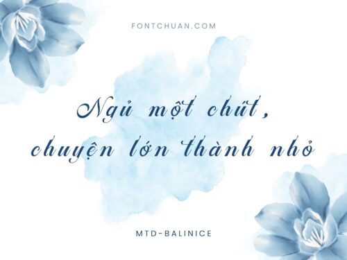 Font MTD Balinice Việt Hóa