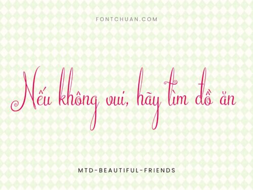 Font MTD Beautiful Friends Việt Hóa