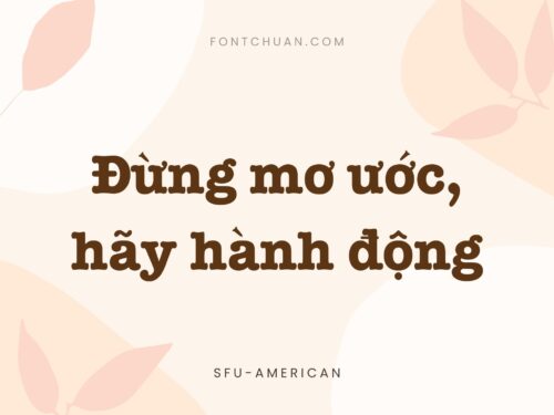 Font SFU American Việt Hóa