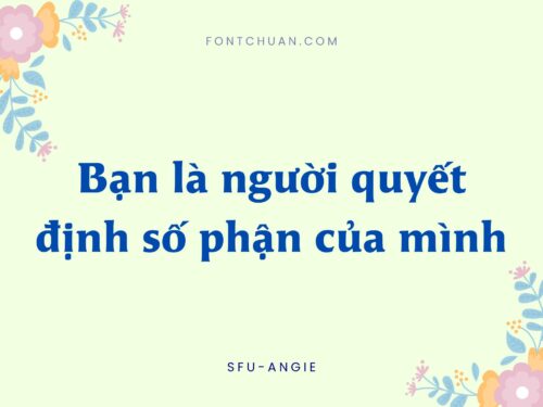 Font SFU Angie Việt Hóa