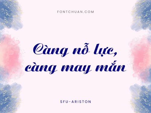 Font SFU Ariston Việt Hóa