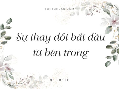 Font SFU Belle Việt Hóa