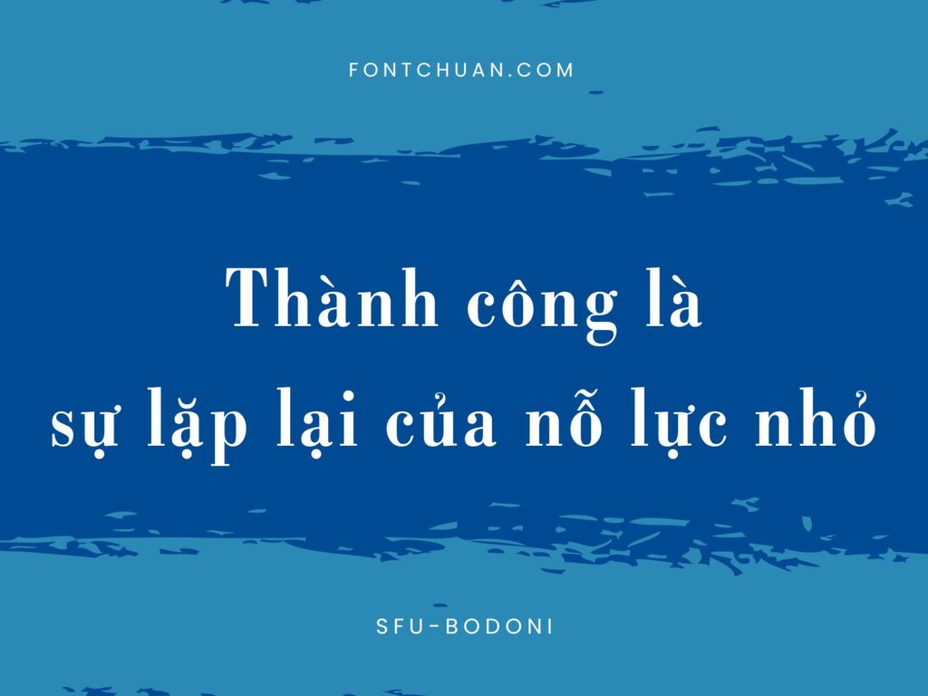 Font SFU Bodoni Việt Hóa
