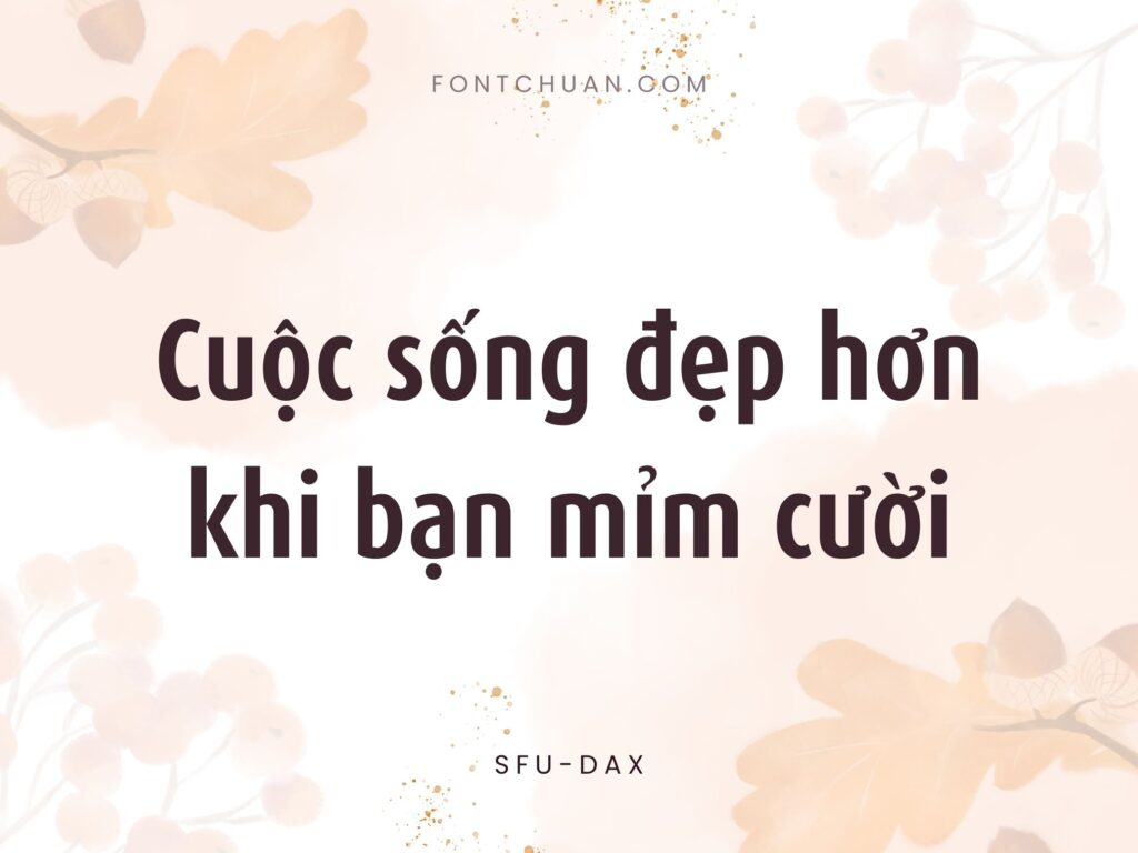 Font SFU Dax Việt Hóa