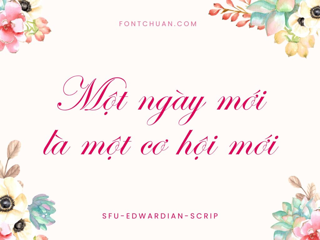 Font UTM Edwardian Việt Hóa