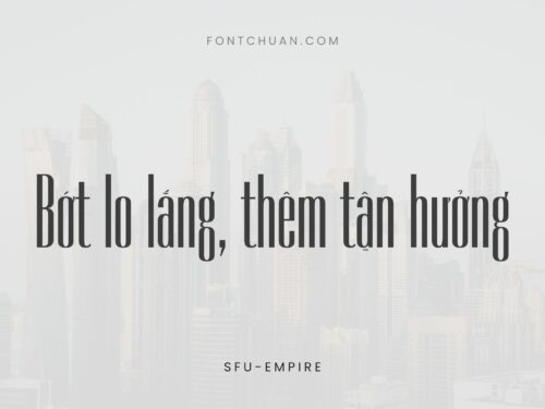 Font SFU Empire Việt Hóa
