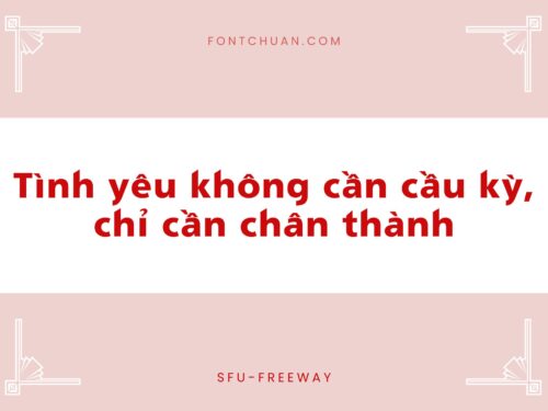 Font SFU Freeway Việt Hóa