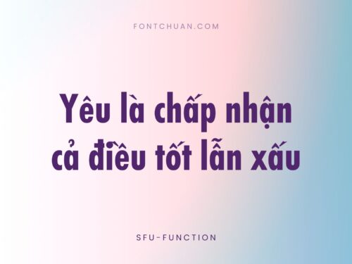 Font SFU Function Việt Hóa