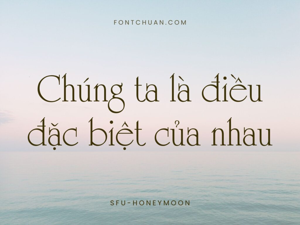 Font SFU Honeymoon Việt Hóa