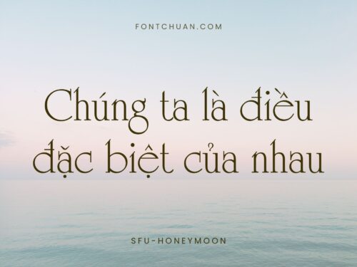 Font SFU Honeymoon Việt Hóa