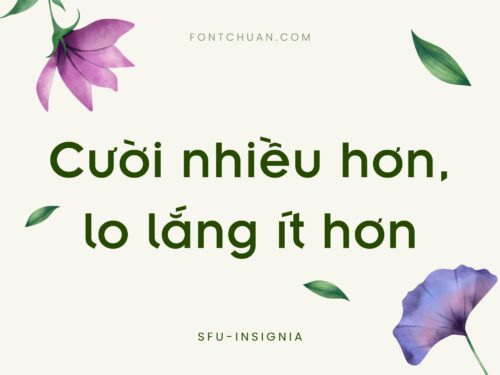 Font SFU Insignia Việt Hóa