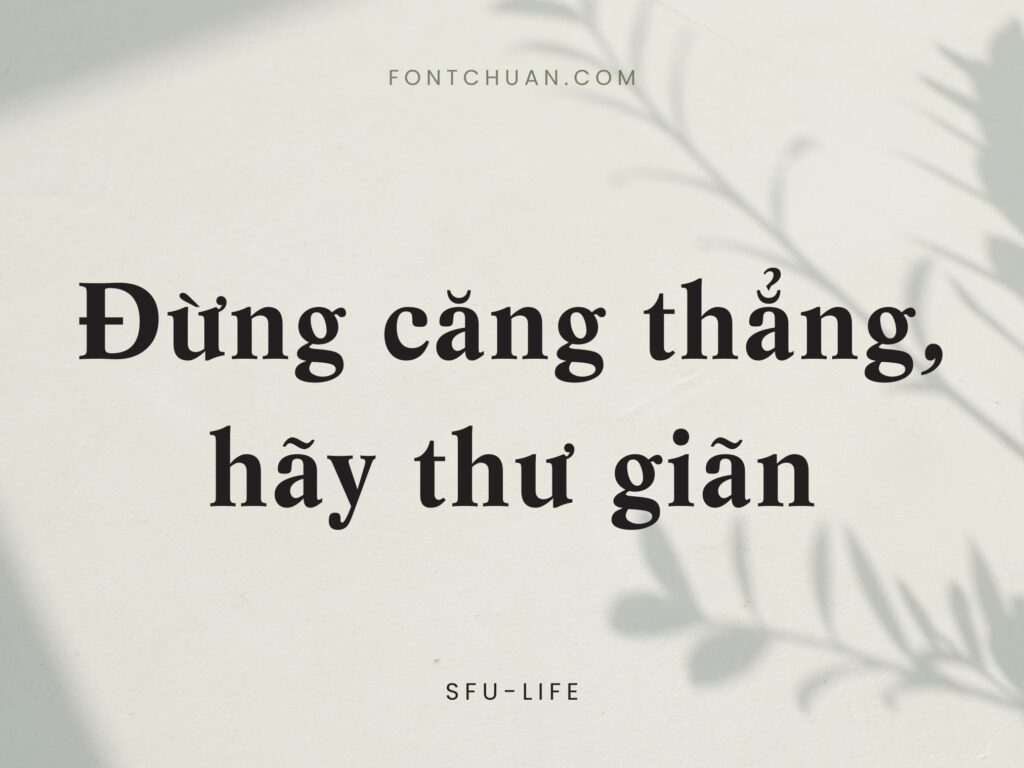 Font SFU Life Việt Hóa