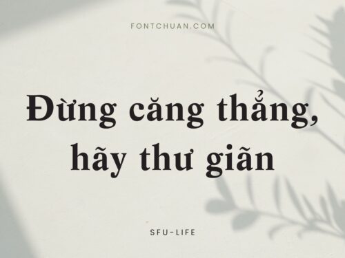 Font SFU Life Việt Hóa