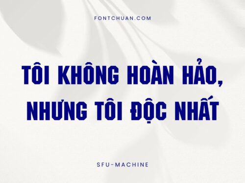 Font SFU Machine Việt Hóa